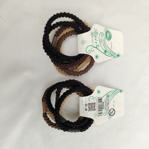 Assorted hair bands set of 72, featuring durable elastics in various colors for everyday style and comfort.