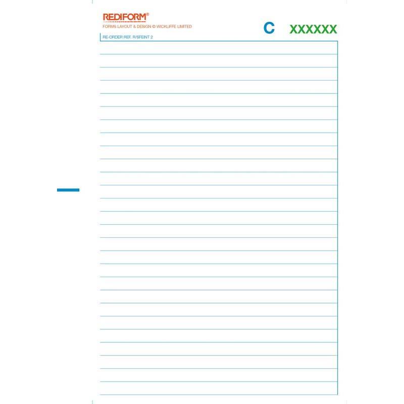 Rediform Feint Ruled Duplicate Book with 50 lie-flat, self-carbonated pages for neat documentation, measuring 210x155mm.