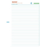 Rediform Feint Ruled Duplicate Book with 50 lie-flat, self-carbonated pages for neat documentation, measuring 210x155mm.