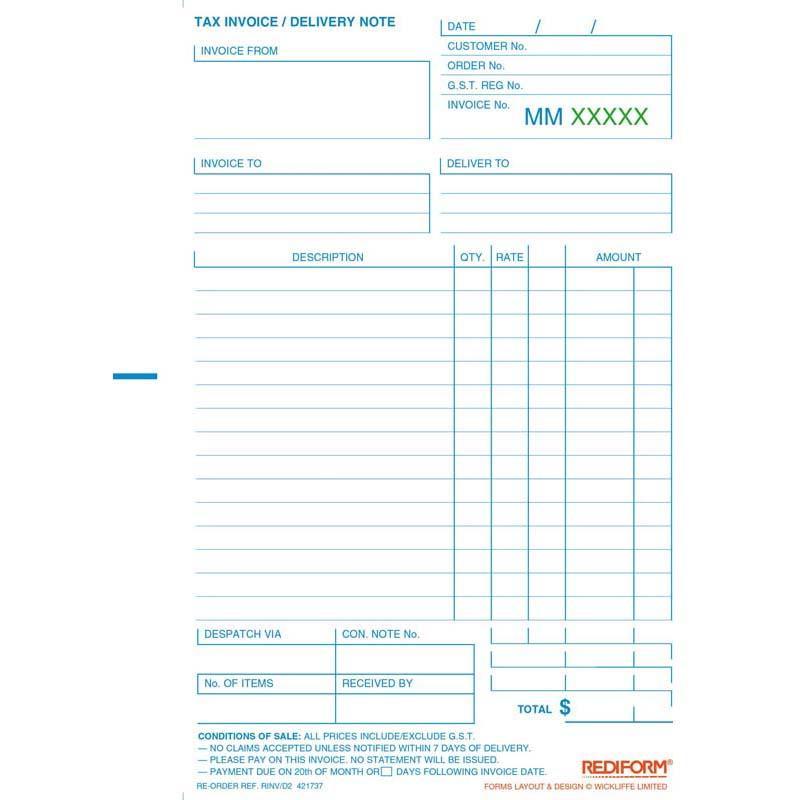 Rediform Book Invoice Statement Delivery Duplicate with 50 high-quality leaves for clear, efficient record-keeping and professional invoicing.