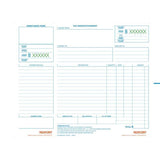 Rediform Book Invoice Statement Duplicate with 50 lie-flat pages for clean, clear invoicing in a modern red design.