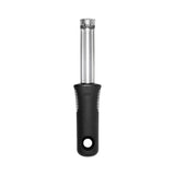 OXO Good Grips Corer with stainless steel head and nonslip handle for easy apple and pear coring, safe for dishwasher use.