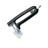 OXO Good Grips Cherry & Olive Pitter in black, featuring a removable splatter shield for mess-free fruit pitting.