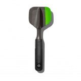 OXO Good Grips Scoop & Mash Avocado Tool for easily mashing avocados, with a four-blade design and silicone squeegee for minimal waste.