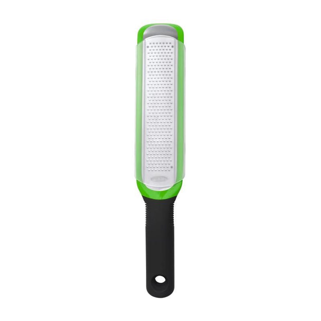 OXO Good Grips Etched Zester Grater with soft non-slip handle, ideal for zesting citrus and grating cheese effortlessly.