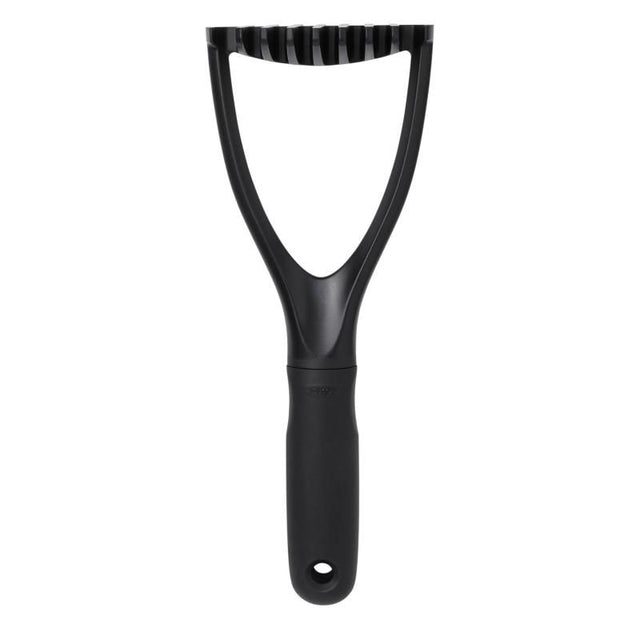 OXO Good Grips Nylon Potato Masher with heat-resistant nylon head and soft grip, perfect for mashing potatoes and more.