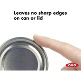 Large cushioned handles and sharp stainless steel wheel make this OXO can opener easy and comfortable to use.