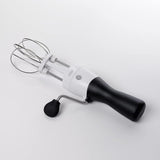 OXO Good Grips Egg Beater Whisk with comfortable grip and removable stainless steel beaters for easy mixing and whipping.