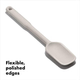 OXO Good Grips Spoon Spatula in Oat, versatile silicone tool for stirring, scraping, and mixing with a non-slip grip.