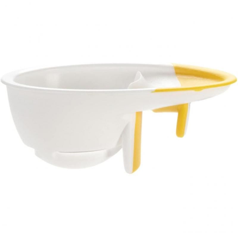 OXO Good Grips 3-IN-1 Egg Separator for mess-free egg cracking and yolk separation with adjustable ridges for various bowl sizes.