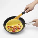 Large OXO Good Grips Flip & Fold Omelet Turner with flexible head, non-slip handle, perfect for omelets and quesadillas.