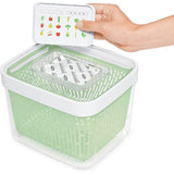 OXO Good Grips Greensaver Produce Keeper 4L, designed to keep fruits and vegetables fresh longer with a carbon filter system.