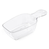 Clear OXO Good Grips Half Cup Scoop for precise measuring of dry ingredients, compatible with POP Containers, BPA free.