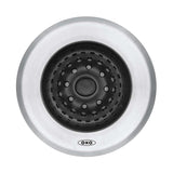 Sleek OXO Good Grips Silicone Sink Strainer traps food scraps, flips inside out for easy disposal, and protects your sink.
