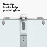 OXO Good Grips Shower Caddy: rust-proof aluminum, spacious baskets, non-slip hooks, and tool-free installation for organized showers.