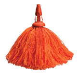 Soft, fluffy microfiber duster refill for gently trapping dust on delicate surfaces without harsh chemicals.