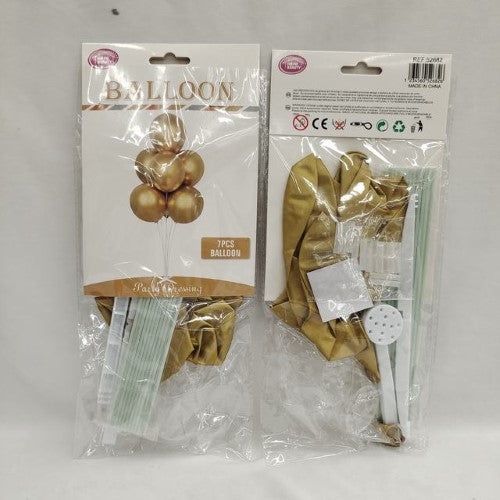 Gold Balloon Garland set of 6 packs, featuring 7 high-quality balloons for elegant celebrations and memorable events.