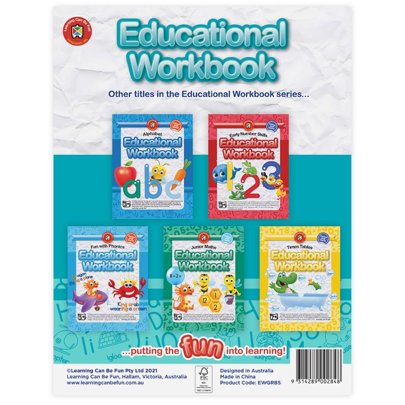 Engaging educational workbook for preschoolers to develop pre-reading skills and confidence for school readiness.