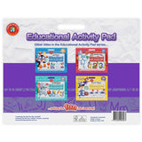 Educational Activity Pad for preschoolers featuring vibrant illustrations to teach colors, shapes, and fine motor skills.