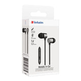 Verbatim Essentials In-Ear Earphones with Mic & Volume Control Space Grey