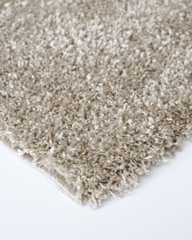 Stylish taupe and black shaggy floor rug, 160x230cm, with plush texture and durable design for modern homes.
