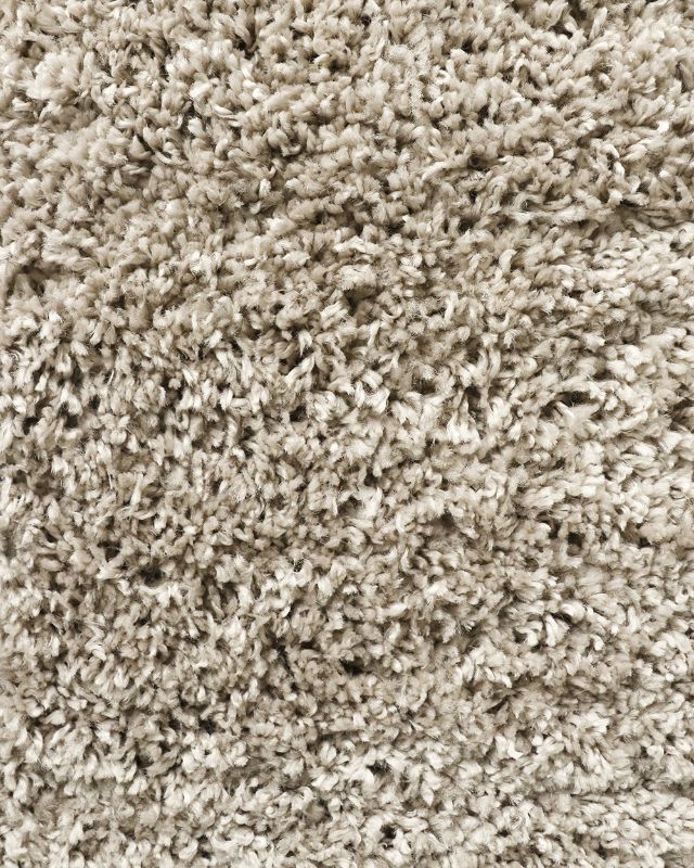 Taupe and black shaggy floor rug, 200x290cm, with soft 30mm pile, perfect for modern and traditional spaces.