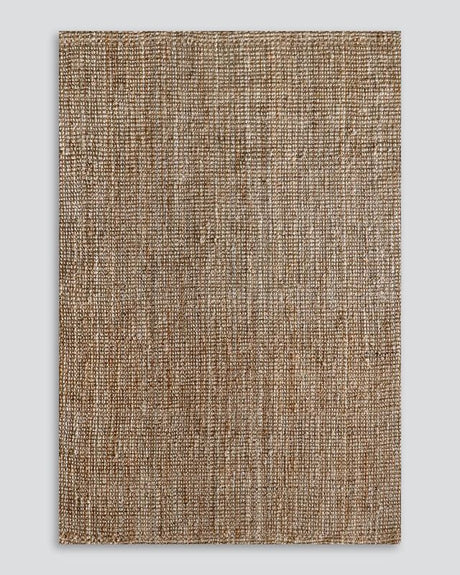 Handwoven 250x350cm natural jute rug, adding eco-friendly elegance and rustic charm to contemporary interiors.