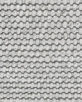 Handwoven Cyrus Floor Rug in silver, 160x230cm, features a textured knot-style weave for comfort and elegance.