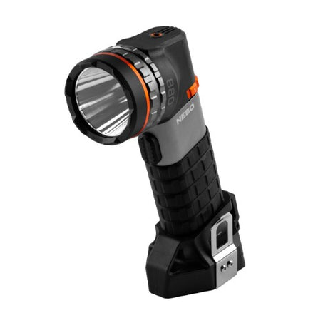 Powerful Nebo Luxtreme SL50 LED Spotlight with 800m range, USB-C rechargeable, and IP67 water-resistant design for outdoor use.