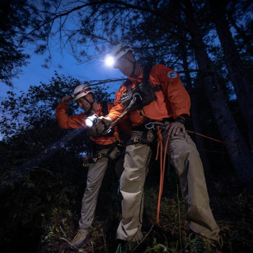 Compact Nebo Luxtreme SL25R flashlight with 500 lumens, rugged design, multiple modes, and integrated magnetic base.