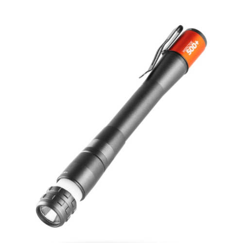 500 lumen pen-sized waterproof inspection light with magnetic base and multiple brightness modes for versatile use.