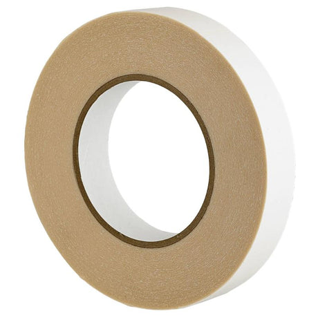 Double-sided tissue tape, 24mm x 33m, ideal for crafts and bonding with excellent adhesion and UV stability.