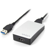 Alogic USB3.0 to HDMI/DVI adapter enabling dual displays with 2048x1152 resolution, ideal for productivity and gaming.