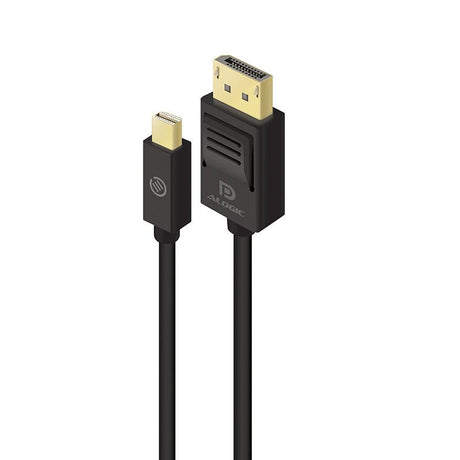 Alogic Mini DisplayPort to DisplayPort cable with 4K support for high-definition video connectivity and minimal interference.