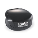 Compact Trodat Micro Printy 9342 Black stamp, designed for clear impressions in any setting, featuring ergonomic grip and durability.