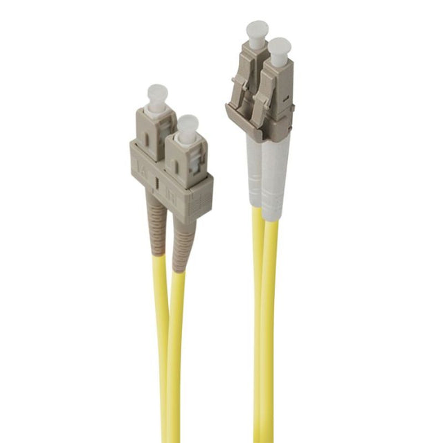 Alogic LC-SC Duplex LSZH Fibre Cable, 1m, 09/125 um, low loss, safe for fire, ideal for reliable data transmission.