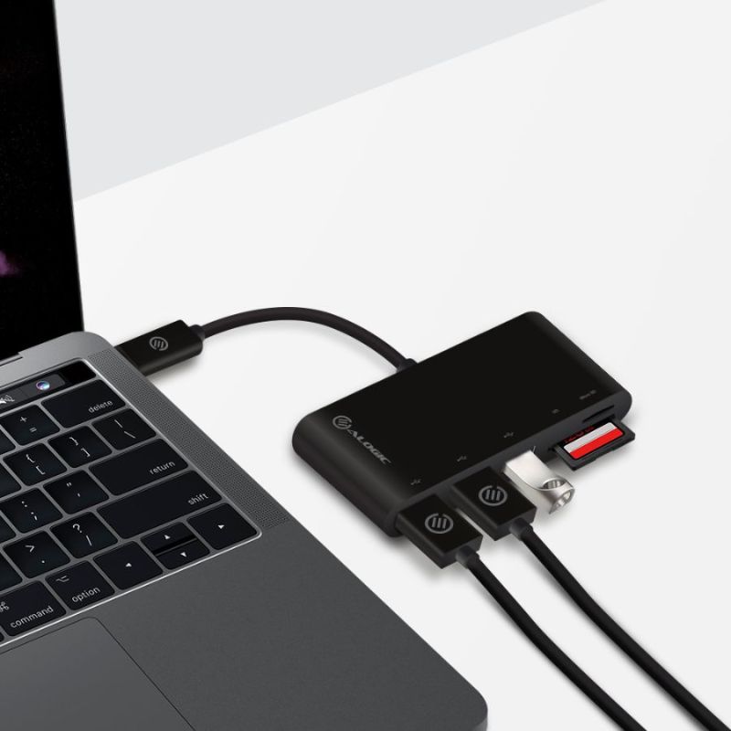 Alogic USB-C MultiPort Adapter with Card Reader/3 x USB 3.0 Hub