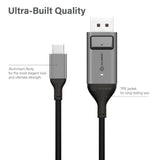 Alogic USB-C (Male) to DisplayPort (Male) Cable - Ultra Series - 4K 60Hz -Space