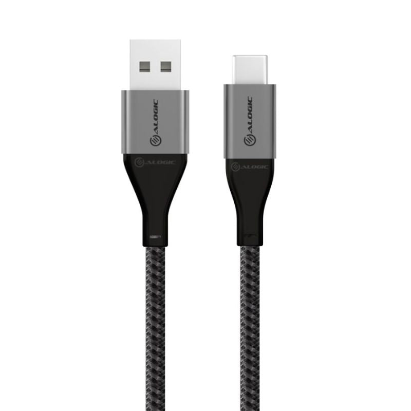 Alogic Super Ultra USB 2.0 USB-C to USB-A Cable - 3A/480Mbps - Space Grey - 1.5m