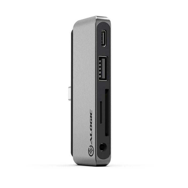 Alogic 5-in-1 USB-C Anchor Card Reader Hub-USB-A, Card Reader, USB-C (PD 60W), 3