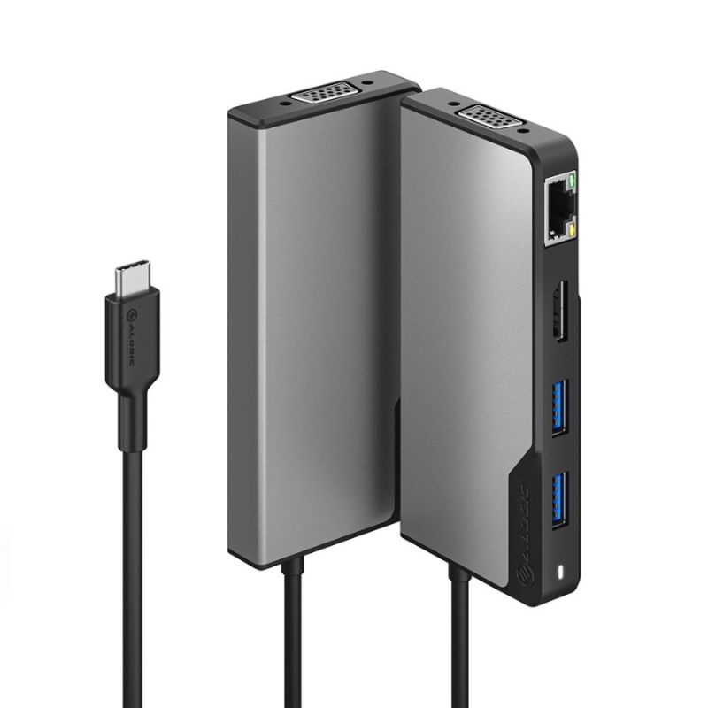 Alogic USB-C Fusion MAX 6-in-1 Hub V2 with HDMI 4K, USB-C PD, and USB 3.0 for versatile connectivity and rapid data transfer.