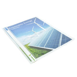 Rapesco ECO Report File A4 in White, made from biodegradable polypropylene, holds up to 30 pages with a clear cover for easy customization.