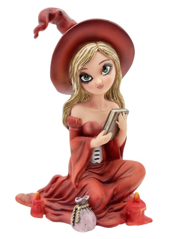 Figurine - Witch With Book (15cm)