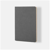 Elegant grey Ciak Mate 12 x 17 cm lined notebook with soft vegan cover and 64 cream pages for smooth writing.