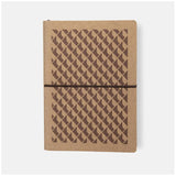 Ciak Vogue 12x17 cm Lined Notebook in Tan 3D, featuring eco-friendly leather cover and smooth, durable acid-free paper.