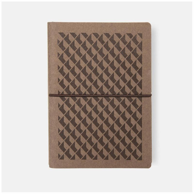 Elegant Ciak Vogue lined notebook in Coffee 3D, featuring eco-friendly materials and durable leather cover for versatile use.