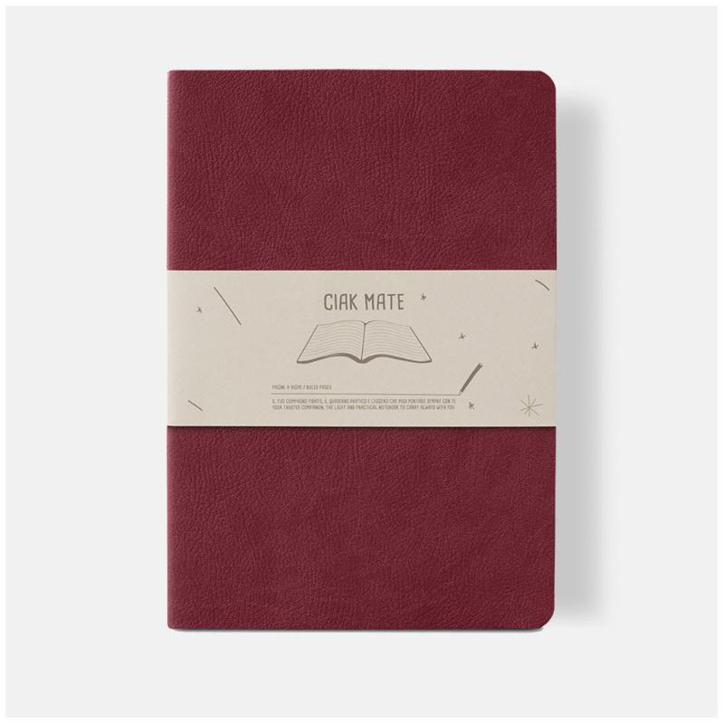 Ciak Mate A5 Lined Notebook Red