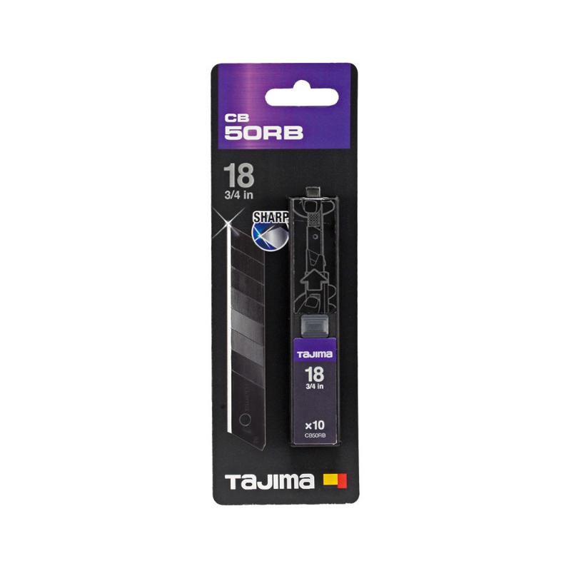 High-quality Tajima RAZAR BLACK cutting blades, 10-pack, designed for precision cuts and enhanced durability.