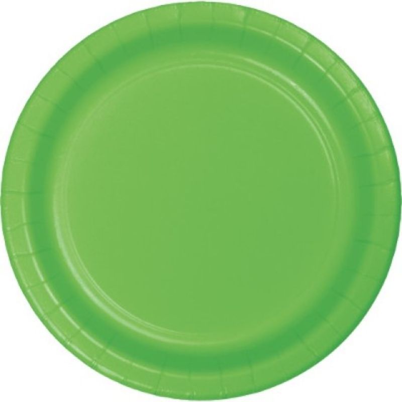 Fresh Lime Dinner Plates Paper 23cm - Pack of 24