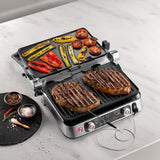 MultiGrill - De'Longhi 1100 with ThermoProbe, a powerful grill for precise cooking and easy cleanup, perfect for any meal.